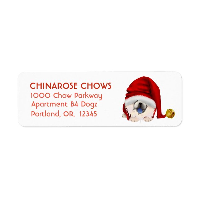 GNOME CREAM -CHOW Address Labels Customize (Front)