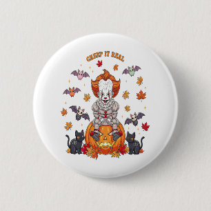 Gnome Cute Pumpkin Halloween Button