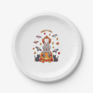 Gnome Cute Pumpkin Halloween Paper Plates