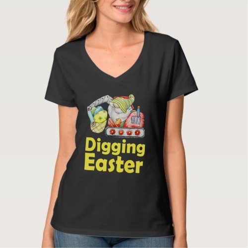 Gnome Digging Easter For Kids 1 T_Shirt