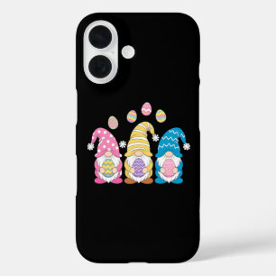 Gnome Easter Colorful Cute Eggs Spring Holiday iPhone 16 Case