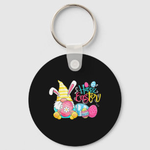 Gnome Easter Egg Hunt Gnomes Bunny Happy Easter Da Keychain
