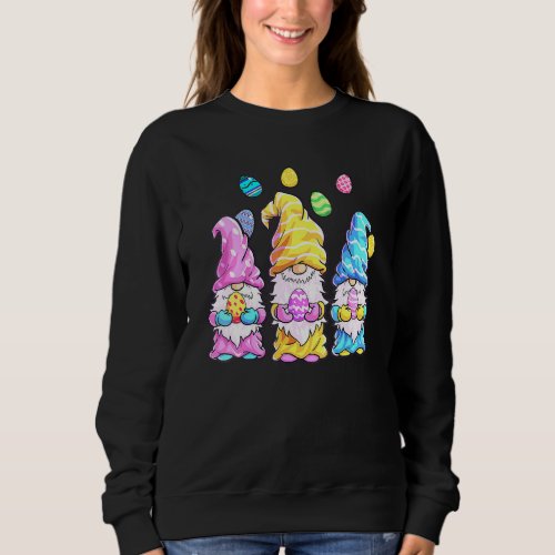 Gnome Easter  Women Easter Outfit Easter Girls 1 Sweatshirt