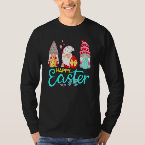Gnome Easter Women Happy Easter Outfit Easter Girl T_Shirt
