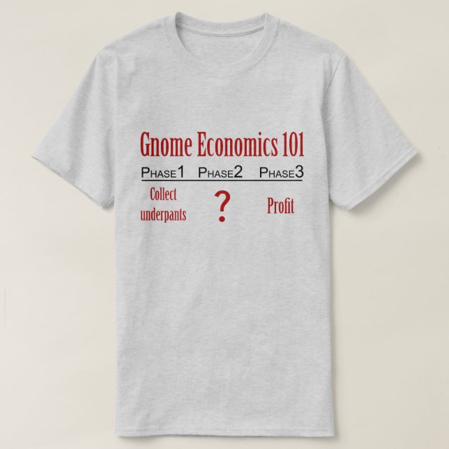 Gnome Economics T-Shirt (Design Front)