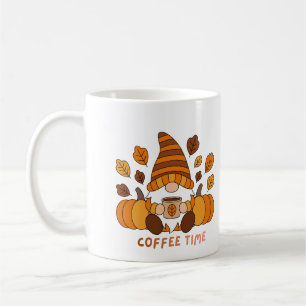Gnome Enjoying Coffee Time on a Mug