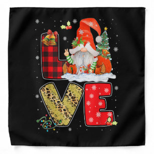 Gnome Family Christmas Shirts for Women Men - LOVE Bandana