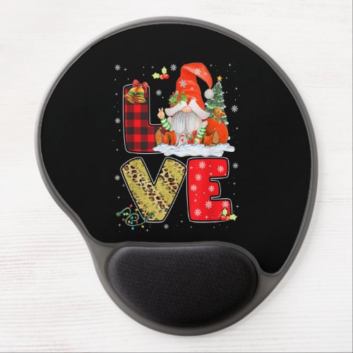 Gnome Family Christmas Shirts for Women Men _ LOVE Gel Mouse Pad
