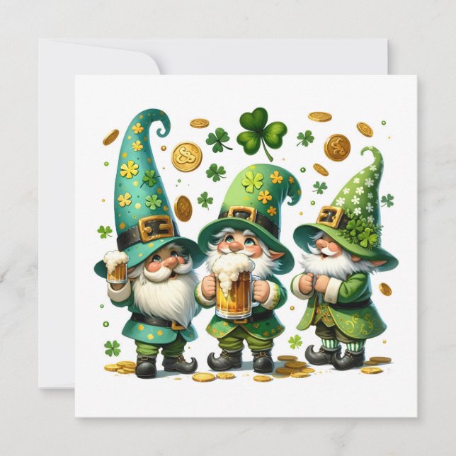 Gnome Festivity Holiday Card (Front)