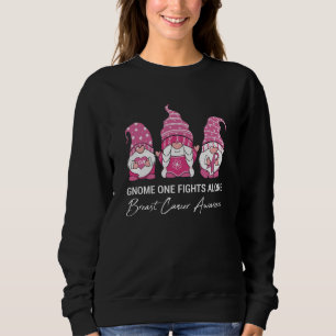 Gnome Fights Alone Family Matching Breast Cancer Sweatshirt