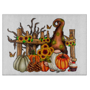 Gnome For Fall  Cutting Board