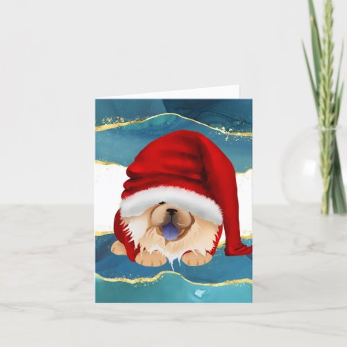 GNOME FOR THE CHOWLIDAYS _ Red chow cards