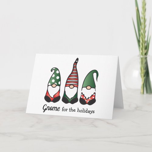 Gnome For The Holidays Card