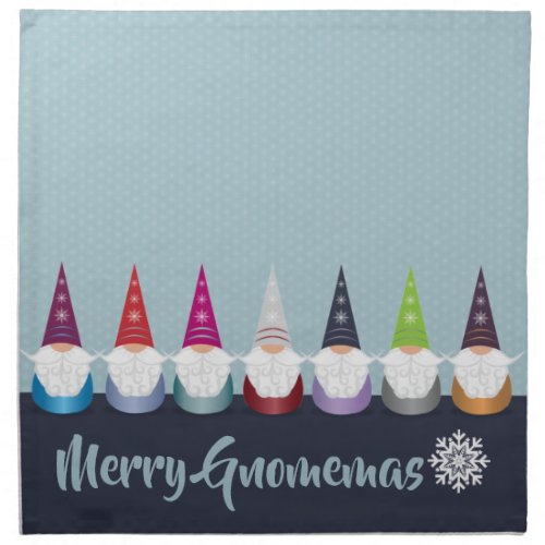 Gnome For The Holidays Cloth Napkin