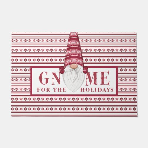 Gnome For the Holidays Doormat