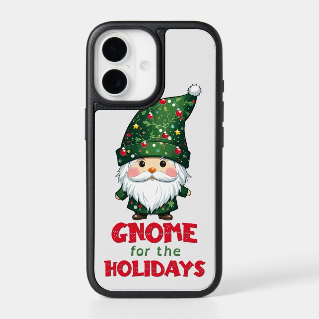 Gnome For The Holidays Funny & Adorable Christmas  Otterbox iPhone Case (Back)