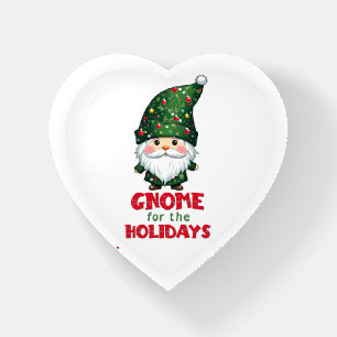 Gnome For The Holidays Funny & Adorable Christmas  Paperweight