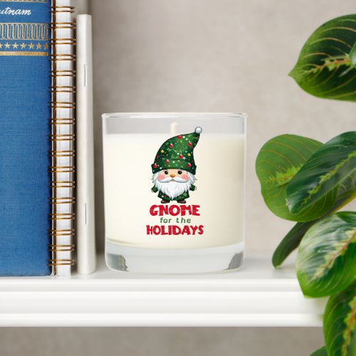 Gnome For The Holidays Funny  Adorable Christmas  Scented Candle