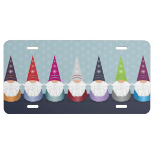 Gnome For The Holidays License Plate