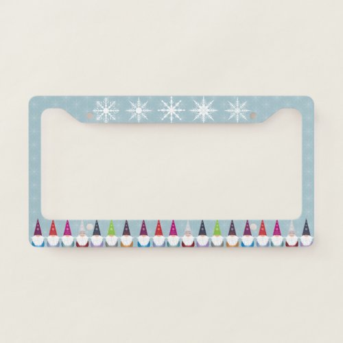 Gnome For The Holidays License Plate Frame