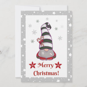 Gnome for the Holidays - Personalized Christmas Thank You Card