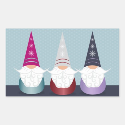 Gnome For The Holidays Rectangular Sticker