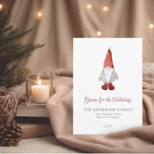 Gnome for the Holidays Scandi Christmas Holiday Card