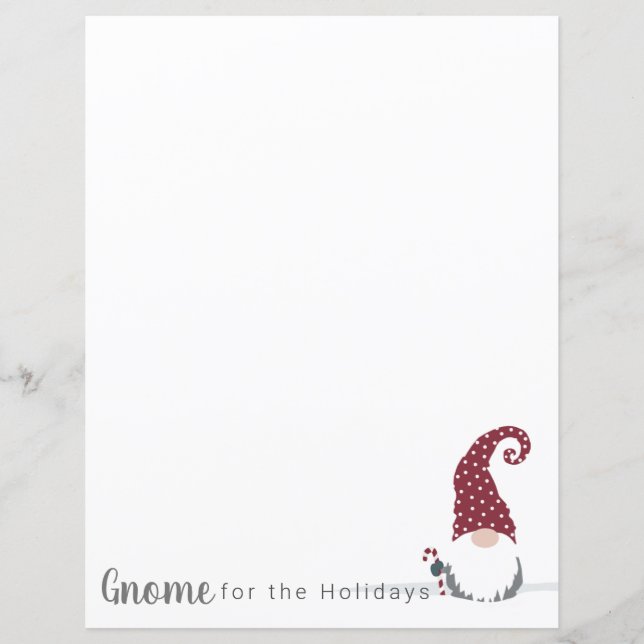 Gnome for the Holidays Scandinavian design (Front)