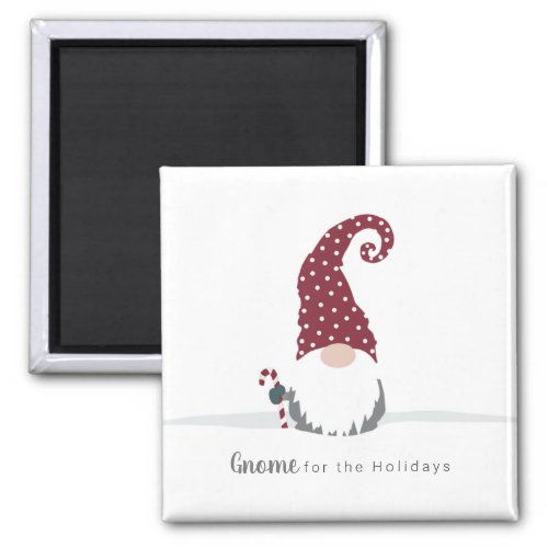 Gnome for the Holidays Scandinavian design Magnet