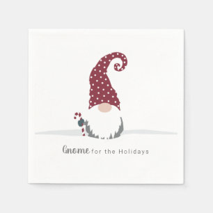 Gnome for the Holidays Scandinavian design Napkins