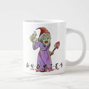 Gnome Friends Witch Zombie Giant Coffee Mug
