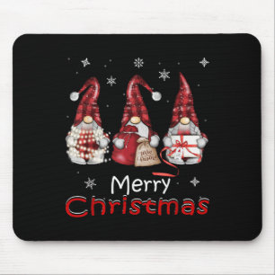 Gnome Funny Family Christmas Shirts Women 2024 Mouse Pad
