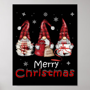 Gnome Funny Family Christmas Shirts Women 2024 Poster