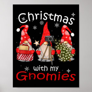 Gnome Funny Family Christmas Shirts Women 2024 Poster