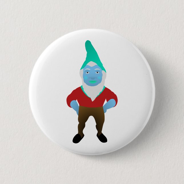 Gnome Garden Little Man Lawn Nome Gnome Underpants Button (Front)