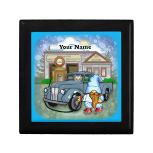 Gnome Gas Station Gift Box