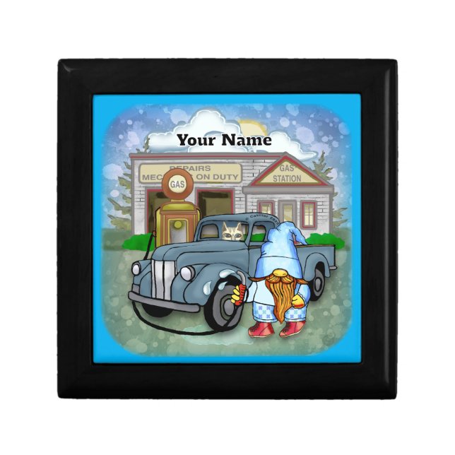 Gnome Gas Station Gift Box (Front)
