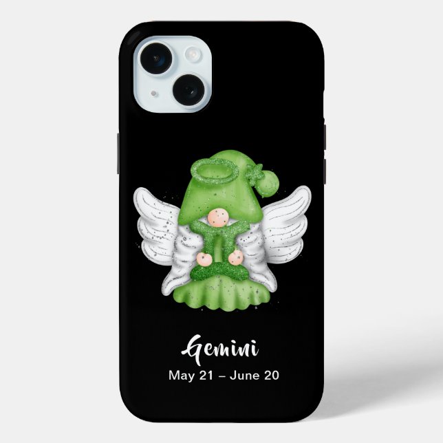 Gnome Gemini Astrology Sign Angel Case-Mate iPhone Case (Back)