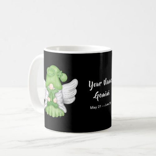 Gnome Gemini Astrology Sign Angel Your Name Coffee Mug