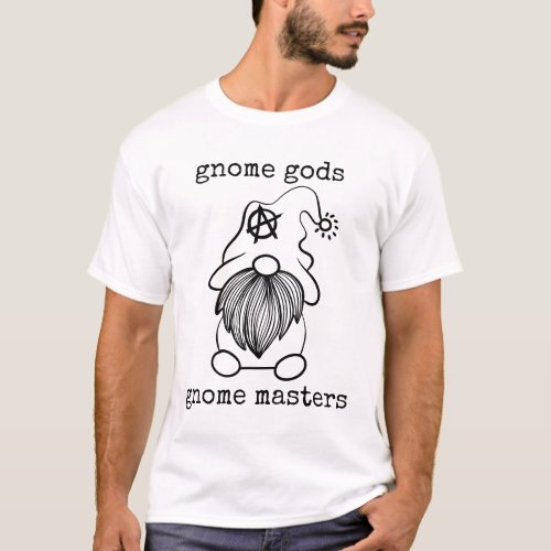 Gnome Gods Gnome Masters Doodle Graphic T_Shirt