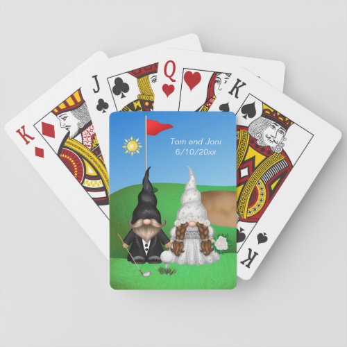 Gnome Golf Wedding Honeymoon Classic Playing Cards