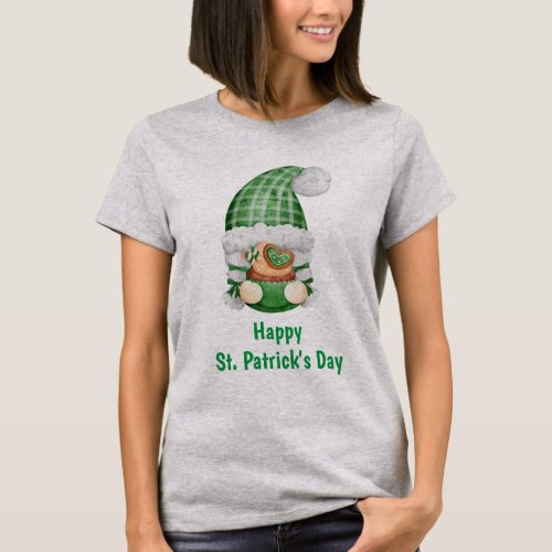 Gnome Green Cute Adorable St Patricks Day T_Shirt