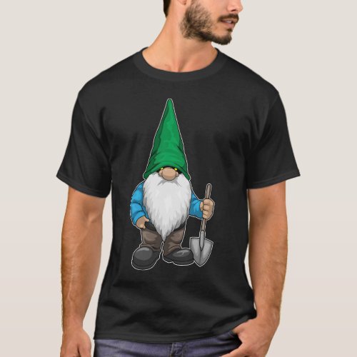 Gnome Halloween Shovel T_Shirt