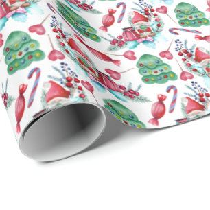 Gnome Holiday Joy Christmas Wrapping Paper