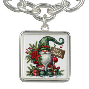 Gnome Holidays Charm Bracelet