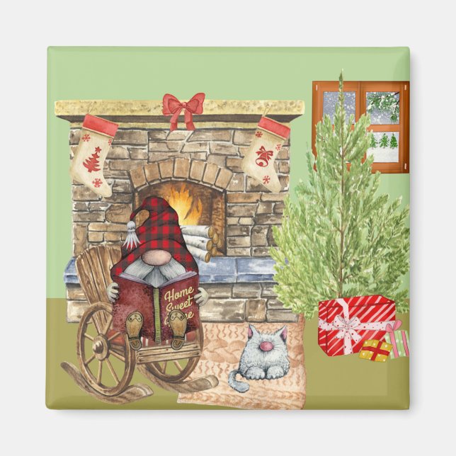 Gnome Home Magnet (Front)