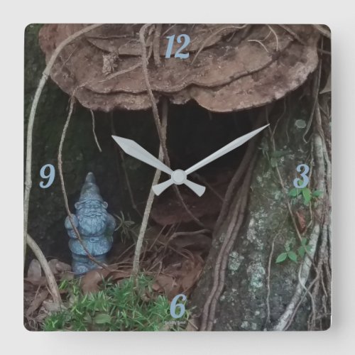 Gnome Home Numbered Wall Clock