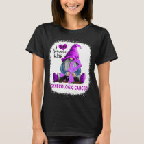 Gnome I Love Soneone With Gynecologic Cancer T-Shirt