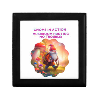 Gnome in Action Mushroom Hunting Gift Box