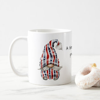 Gnome in Stars n Stripes Clothes Coffee Mug